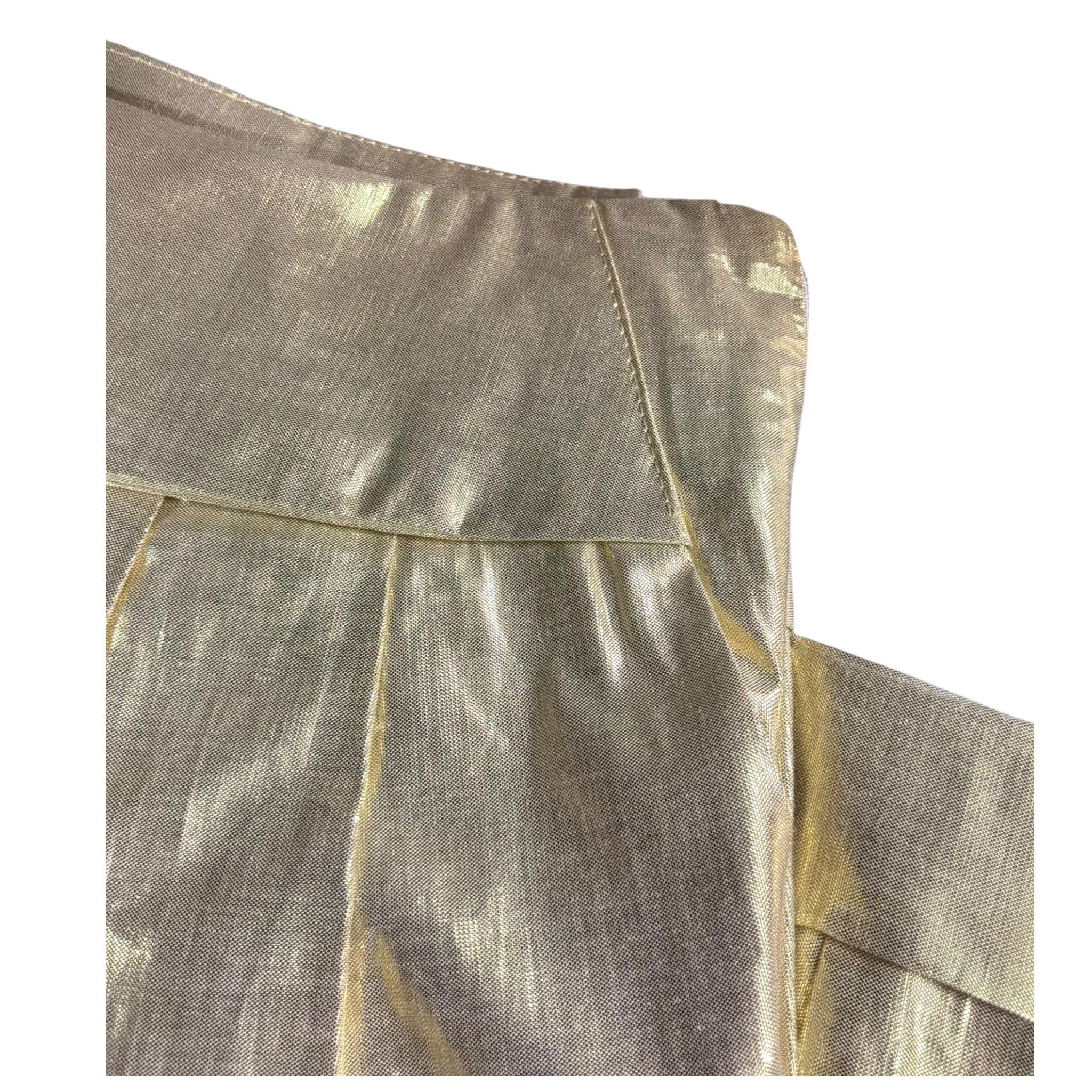 Karl Lagerfeld Short Tinta Unita con Zip per Bambina Z30522 ORO KARL LAGERFELD 