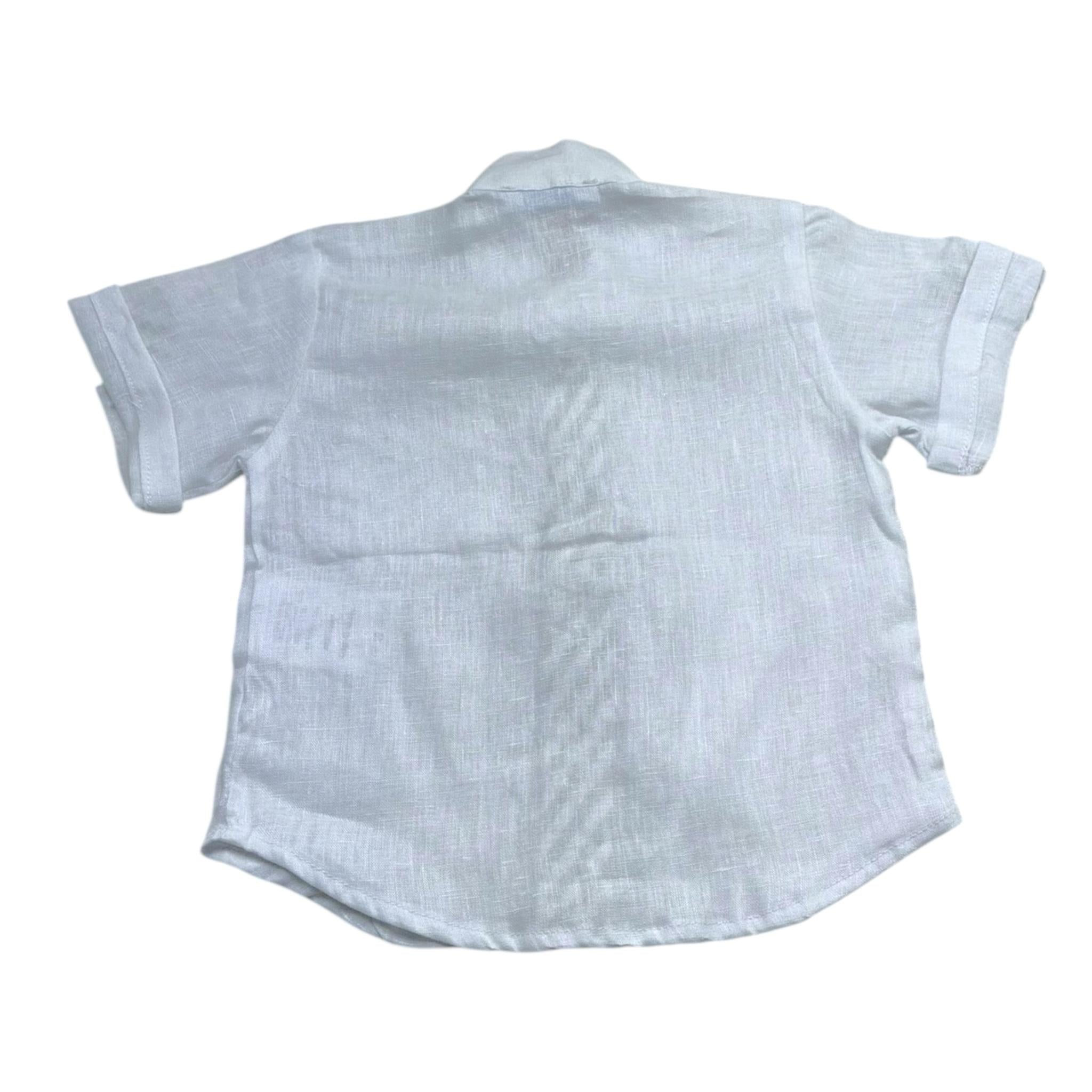 Manuel & Frank Camicia Mezza Manica con Taschino per Neonato MF3178I BIANCO MANUEL & FRANK 