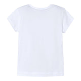 Mayoral T-Shirt Girocollo Tinta Unita con Stampa per Bambina 3014X BIANCO MAYORAL 