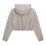 Guess Felpa Chiusa con Cappuccio Tinta Unita con Stampe Logo per Bambina J5RQ03WH2K0 BEIGE GUESS 