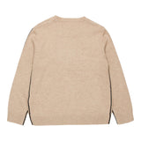 DIESEL maglia tinta unita girocollo con logo Sabbia per Bambino J02085 SABBIA DIESEL 