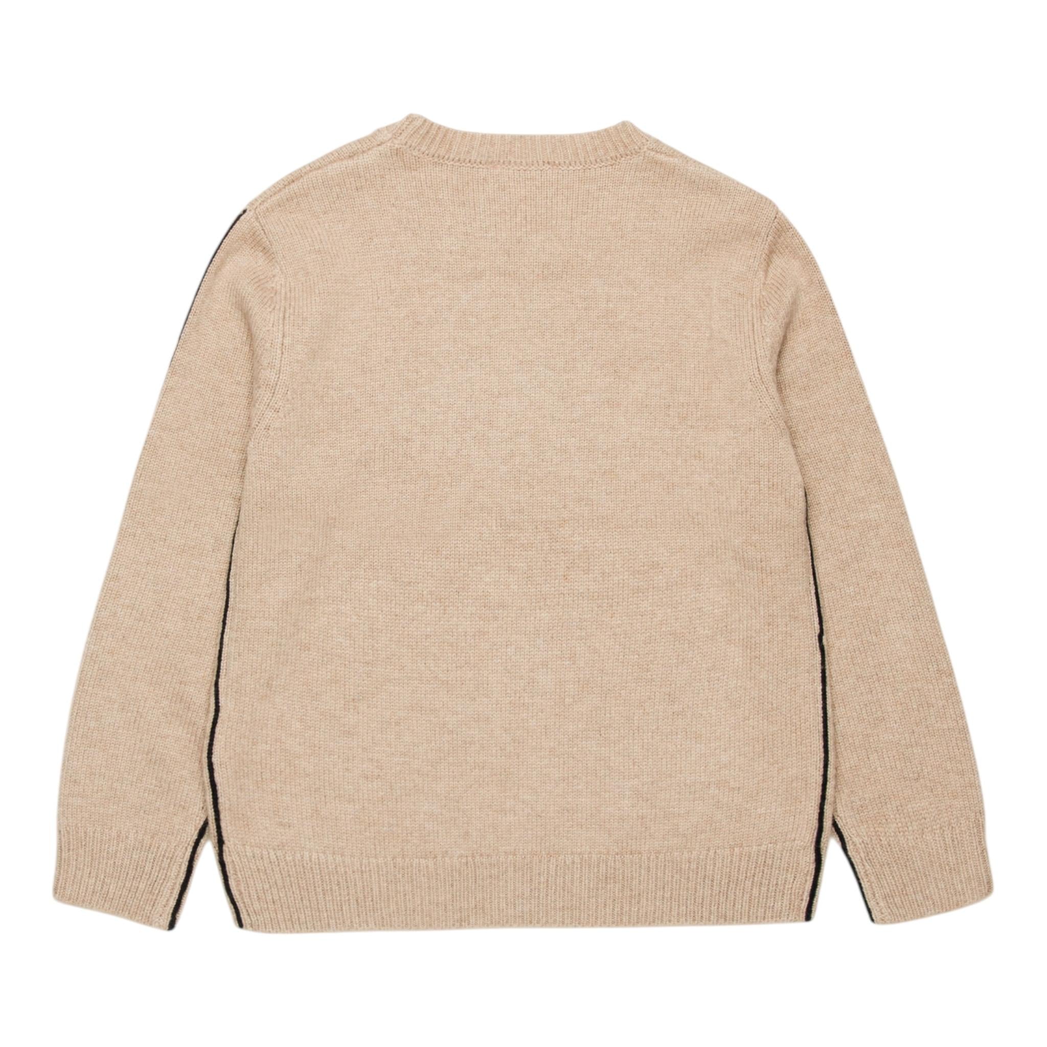 DIESEL maglia tinta unita girocollo con logo Sabbia per Bambino J02085 SABBIA DIESEL 