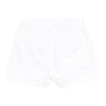 Moschino Bermuda tinta unita con Logo Bianco per Neonato MUQ018XXXX BIANCO MOSCHINO 