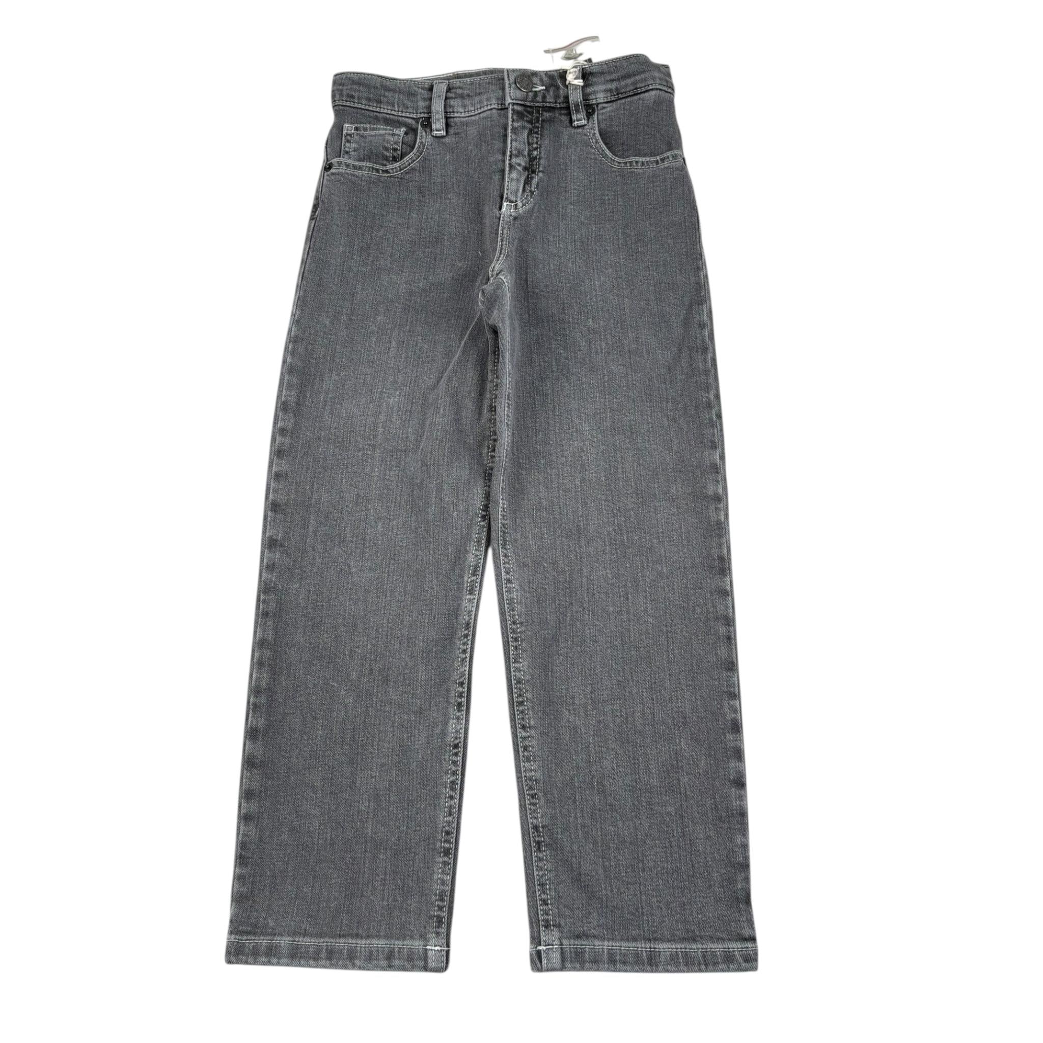 Dou Dou Jeans Tinta Unita con Girovita Regolabile per Bambina DWP600 GRIGIO DOU DOU 