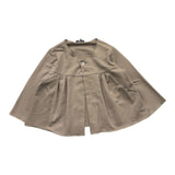Pype Strickjacke Einfarbig Mit Knöpfen Braun Für Baby Mädchen