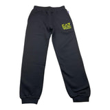 EMPORIO ARMANI pantalone tuta tinta unita con logo Nero per Bambino 6DFP17 NERO EMPORIO ARMANI 