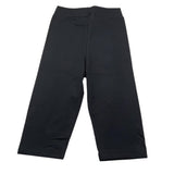 Schuh-Leggins Radfahrermodell Einfarbig mit elastischer Taille Schwarz für Mädchen
