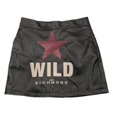 JOHN RICHMOND gonna in ecopelle tinta unita con stampa stella Nero per Bambina RGA24018GO NERO JOHN RICHMOND 