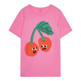 Stella Mccartney T-Shirt Girocollo Tinta Unita con Stampa per Bambina TW8A81 ROSA STELLA McCARTNEY 