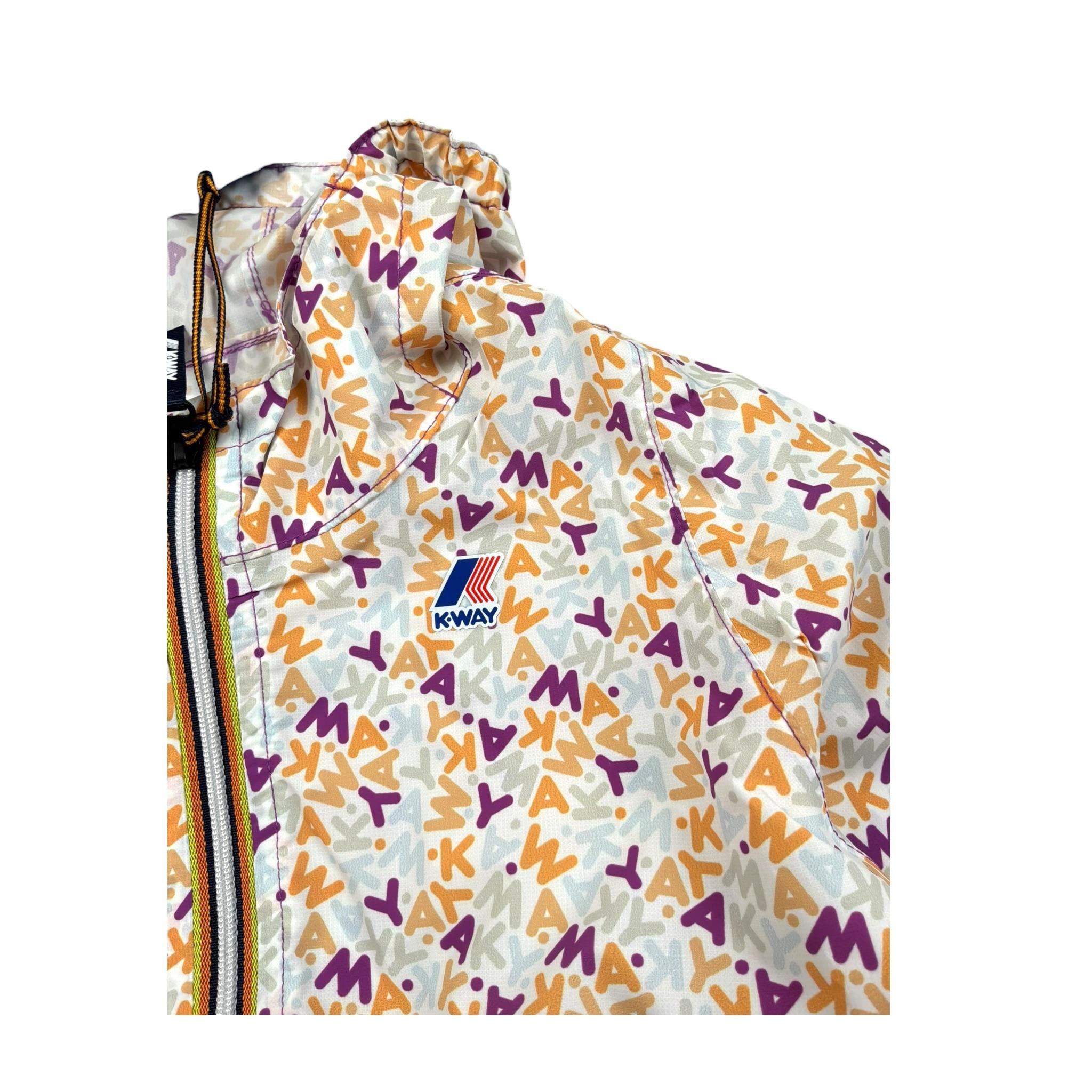 K-Way Giubbino Tinta Unita con Zip E Cappuccio per Neonata K2137YWXX BIANCO K-WAY 