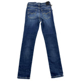 Replay Jeans für Mädchen, einfarbig, mit verstellbarer Taille, blau