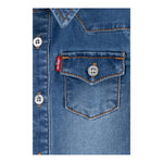 Levi'S Camicia In Denim Tinta Unita per Neonato 6EM335 BLU LEVI'S 
