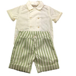 La Stupenderia Completo 2 Pezzi Camicia-Bermuda per Neonato CCCT67 BIANCO LA STUPENDERIA 