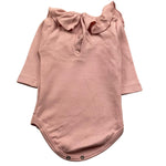 BABIDU body manica lunga tinta unita Rosa per Neonata BODY2 ROSA BABIDU 