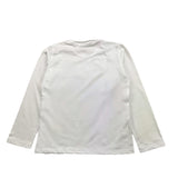 MOUSSE shirt girocollo tinta unita con stampa Bianco per Bambina HKTL362W1J BIANCO MOUSSE 