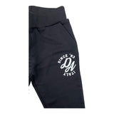 DANIELE ALESSANDRINI pantalone tinta unita con stampa Nero per Neonato 1291T0008333 NERO DANIELE ALESSANDRINI 