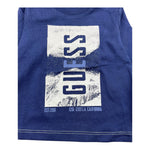 GUESS shirt girocollo tinta unita con stampa in contrasto Blu per Neonato N4BI14I3Z14X BLU GUESS 
