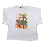 Fun &amp; Fun T-Shirt mit schlichtem Print in Weiß für Mädchen