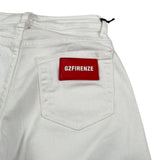 G2Firenze Jeans tinta unita con Bottoni Bianco per Bambino 00597 BIANCO G2FIRENZE 