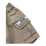 Moschino Short Tinta Unita con Elastico In Vita per Neonata MUQ01Q BISCOTTO MOSCHINO 