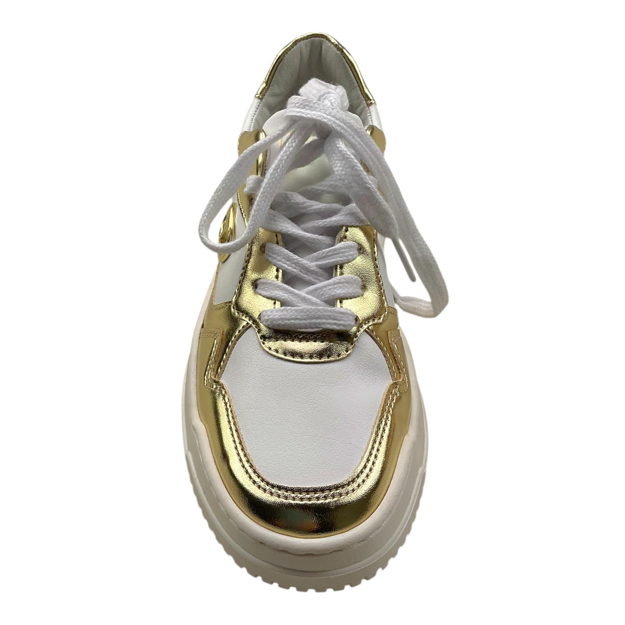 TWINSET sneakers bicolore con lacci Bianco/oro per Bambina 241GCJ110 BIANCO/ORO TWINSET 
