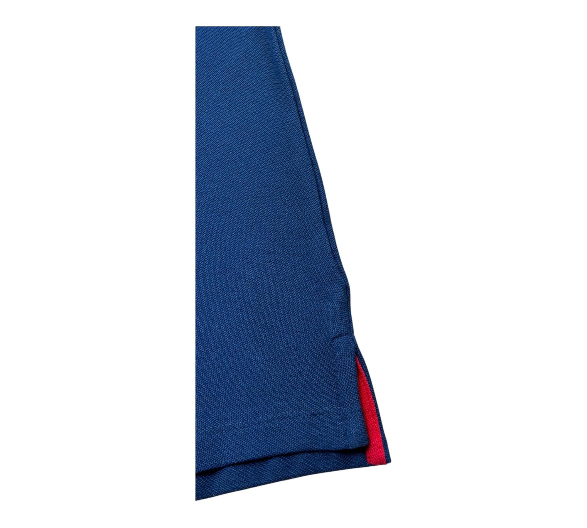 Trussardi Polo Mezza Manica Tinta Unita con Logo per Bambino TBP26006PO BLU TRUSSARDI 