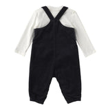 TOMMY HILFIGER completo 2 pezzi shirt-salopette bicolore Bianco/blu per Neonato KN0KN01920 BIANCO/BLU TOMMY HILFIGER 