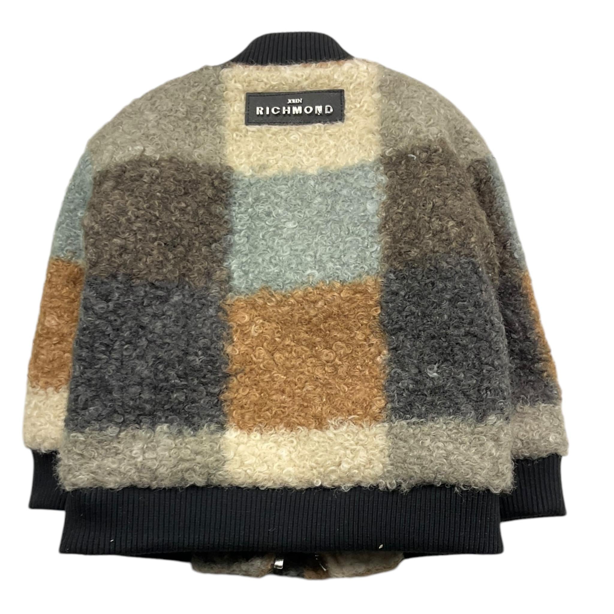 JOHN RICHMOND giubbino tricolore modello teddy con fantasia a quadri e bottoni Beige per Neonato RIA25053GB BEIGE JOHN RICHMOND 