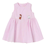 Elisabetta Franchi Abito Giromanica Tinta Unita con Ricami per Neonata EGAB206 ROSA ELISABETTA FRANCHI 