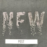 Yours Girl Einfarbiges T-Shirt mit Rundhalsausschnitt und Pailletten in Schwarz für Mädchen