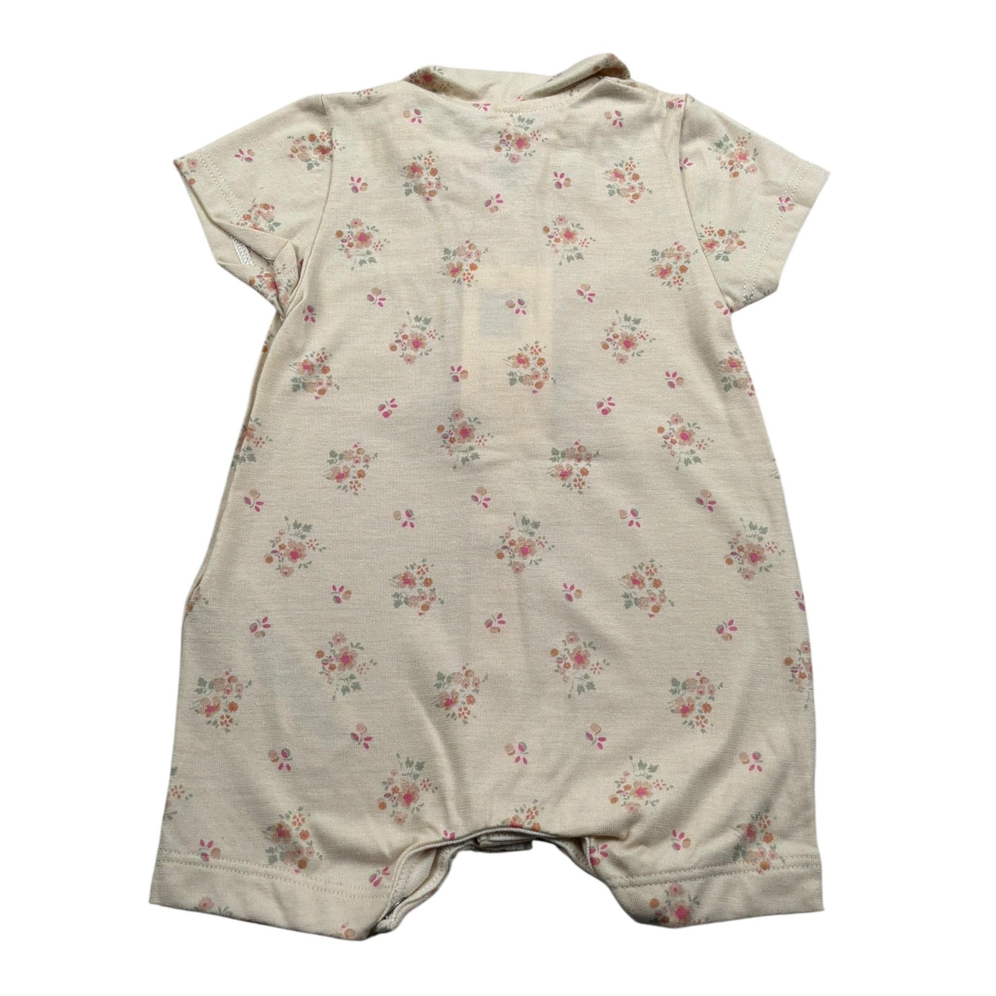 Petit Bateau Pagliaccetto Mezza Manica tinta unita Beige per Neonata A09H201460 BEIGE PETIT BATEAU 