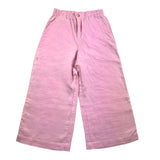 Ralph Lauren Einfarbige Palazzo-Hose mit elastischer Taille in Rosa für Mädchen