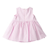 Elisabetta Franchi Abito Giromanica Tinta Unita con Ricami per Neonata EGAB206 ROSA ELISABETTA FRANCHI 