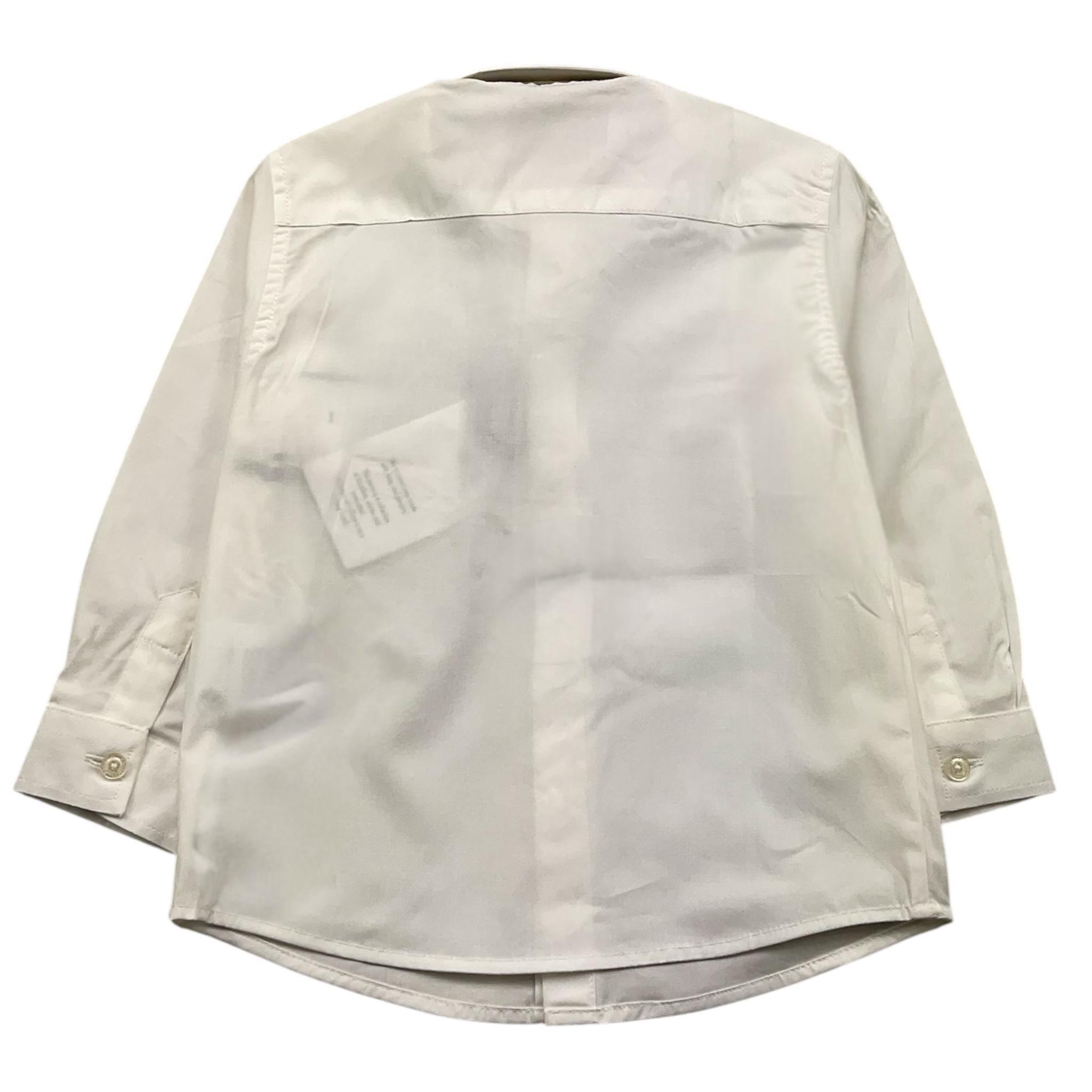 CESARE PACIOTTI camicia manica lunga tinta unita con  logo Bianco per Neonato CMP5351BX BIANCO CESARE PACIOTTI 