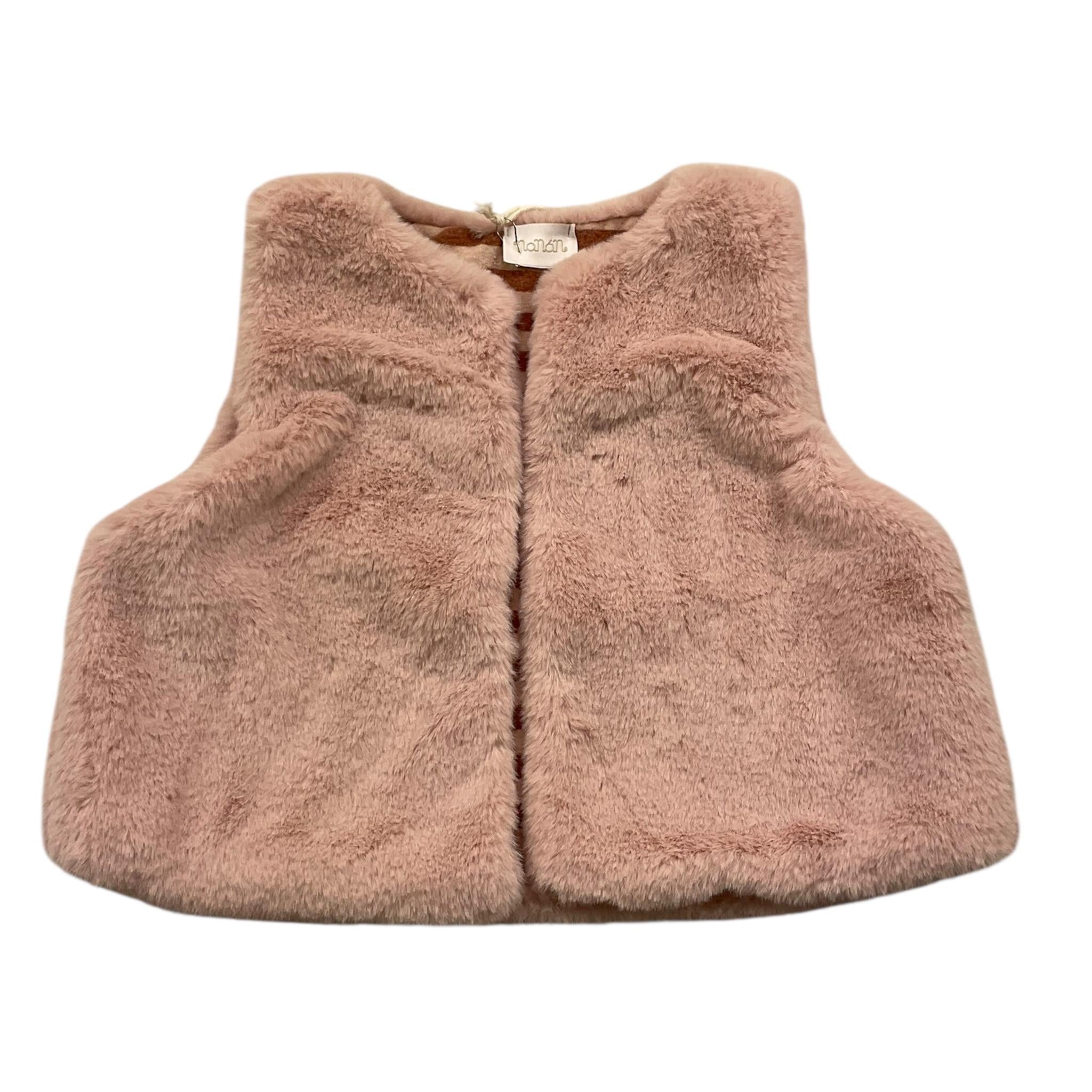 NANAN gilet tinta unita cn interno in contrasto Rosa per Bambina I2445336R ROSA NANAN 