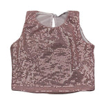 Lu Lu By Miss Grant Canotta tinta unita con Paillettes Rosa per Bambina LL3477X ROSA LU LU BY MISS GRANT 