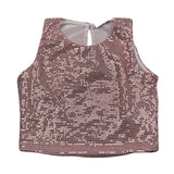 Lu Lu By Miss Grant Canotta tinta unita con Paillettes Rosa per Bambina LL3477X ROSA LU LU BY MISS GRANT 