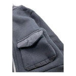 PATRIOT felpa tinta unita con cappuccio e zip Nero per Neonato FE0040N NERO PATRIOT 