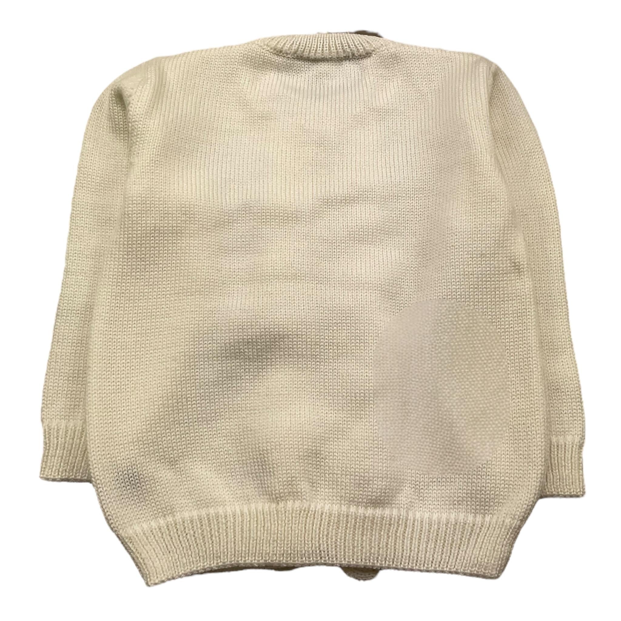 LITTLE BEAR cardigan tinta unita con rouches Panna per Neonata 5142 PANNA LITTLE BEAR 