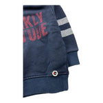 PLEASE felpa chiusa girocollo tinta unita con stampa in contrasto Blu per Neonato LBC7040B24 BLU PLEASE 