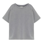 Dou Dou T-Shirt Girocollo Tinta Unita per Bambina DW8P51X GRIGIO DOU DOU 