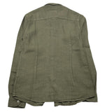 camicia manica lunga tinta unita PP40232 VERDE PAOLO PECORA 