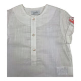 Yoedu Zweifarbiges Shirt-Short-Set Weiß/Rosa für Baby Mädchen