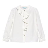 ABEL & LULA camicia tinta unita con rouches Bianco per Bambina 5679X BIANCO ABEL & LULA 