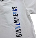 Bikkembergs T-Shirt Tinta Unita con Stampa per Neonato BK3433 BIANCO BiKKEMBERGS 