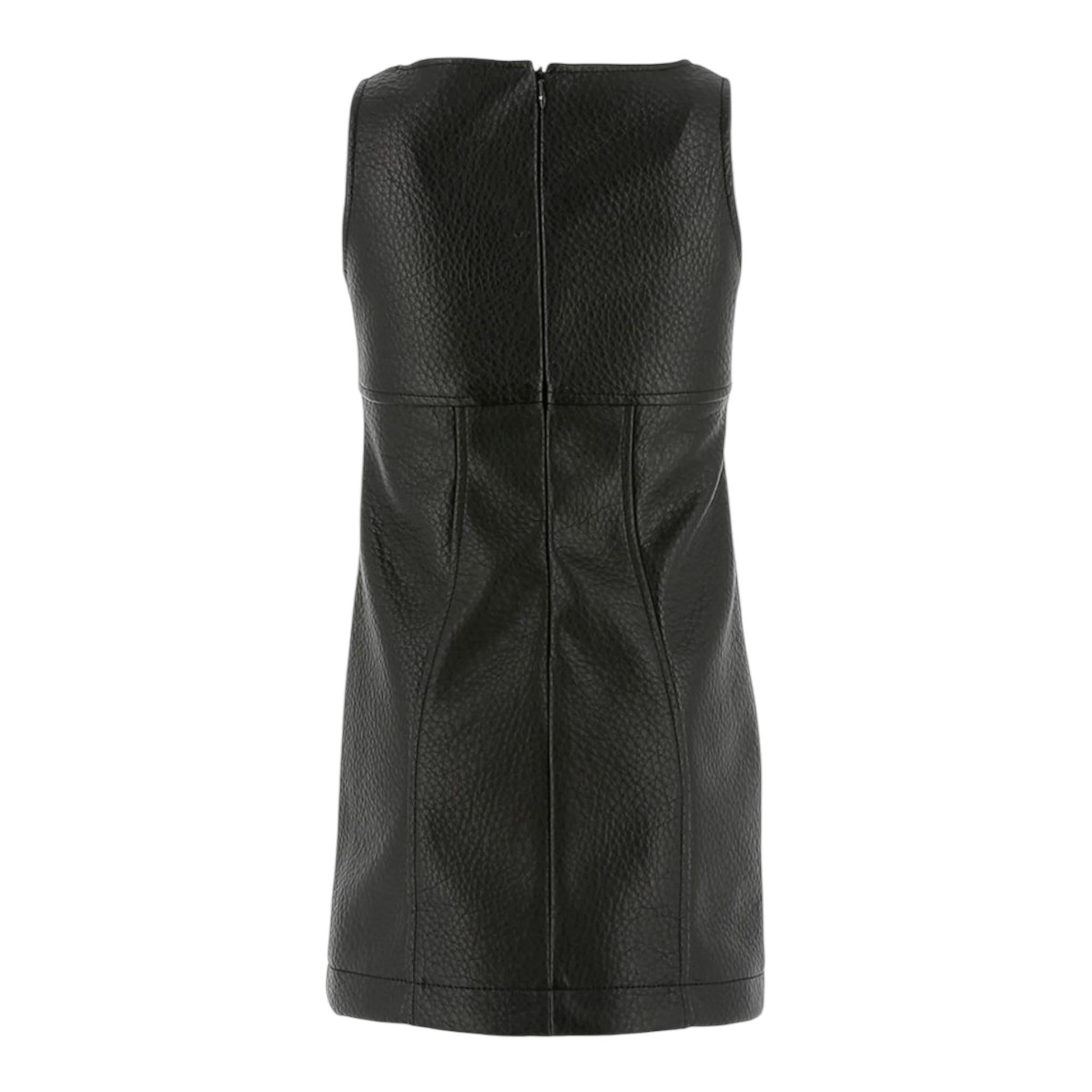 ELISABETTA FRANCHI abito giromanica tinta unita in ecopelle Nero per Bambina EFAB540 NERO ELISABETTA FRANCHI 