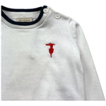 Trussardi Maglia Girocollo Tinta Unita per Neonato TIP26004MA BIANCO TRUSSARDI 