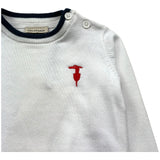 Trussardi Maglia Girocollo Tinta Unita per Neonato TIP26004MA BIANCO TRUSSARDI 