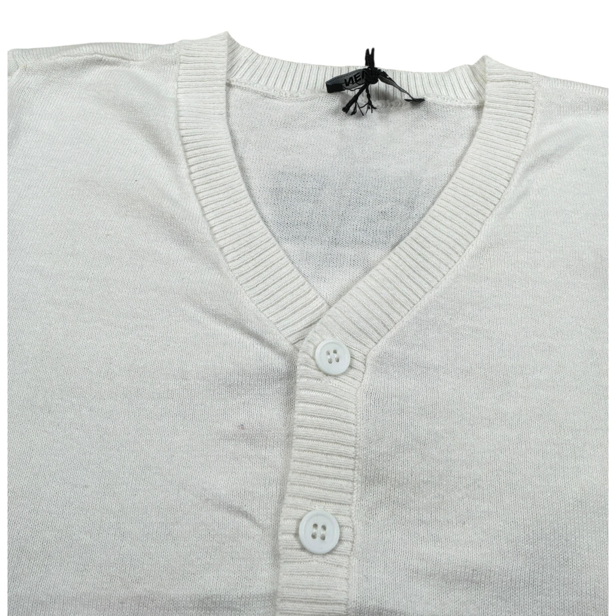Never Too Cardigan tinta unita Scollo A V Panna per Bambino CRDNVT PANNA NEVER TOO 