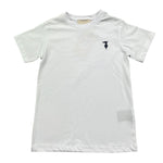 Trussardi T-Shirt Girocollo Tinta Unita con Logo per Bambino TBP26002TS BIANCO TRUSSARDI 